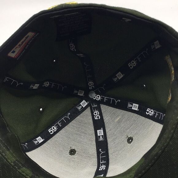 New Era Chicago Cubs Armed Forces Memorial Day Camo 59FIFTY Fitted Hat Sz 7 - Picture 15 of 16